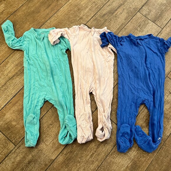 Kyte BABY Kids Pajama Sets - Teal, Pink, and Blue - Picture 1 of 11